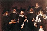 Frans Hals Famous Paintings - Regents of the Old Men's Alms House